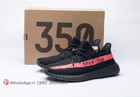 Yeezy 350 Boost V2 Black Red BY9612 36-48