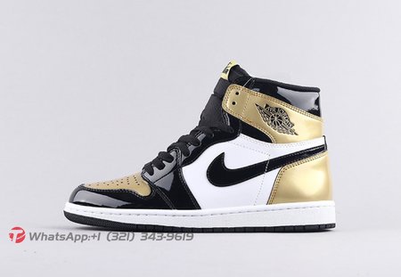 Jordan 1 Retro High NRG Patent Gold Toe 861428-007 Size 40-47.5