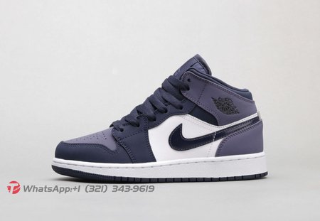 Air Jordan 1 Mid Obsidian Sanded Purple 36-46