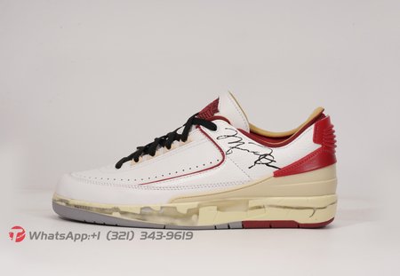 OFF-WHITE x Air Jordan 2 White Varsity Red SIZE: 40-47.5