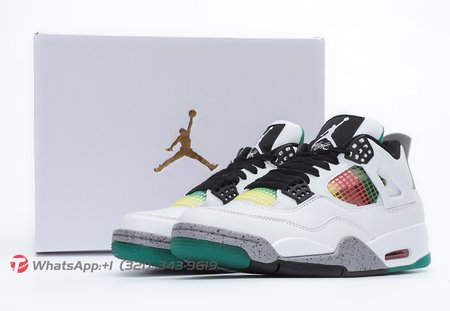 Nike Air Jordan 4 Retro Lucid Green Rasta SP36-46