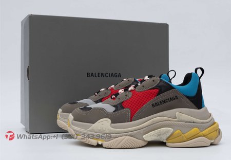 Balenciaga Triple S Grey Red Blue (2018 Reissue) SIZE: 35-45