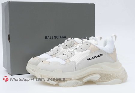 Balenciaga Triple S Clear Sole White 35-45