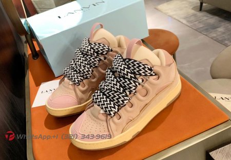 Lanvin women men pink best sale sneakers, Size: 35-46