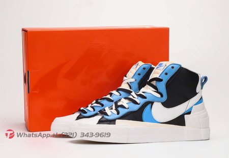 Sacai x Nike Blazer Mid White Black Legend Blue 36-46