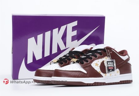 Nike SB Dunk Low Supreme Stars Barkroot Brown 36-47.5