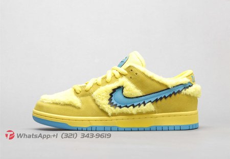 Nike SB Dunk Low Grateful Dead Bears Opti Yellow SP36-46