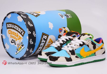 Nike SB Dunk Low Ben & Jerry's Chunky Dunky (With Special Barrel Box) 36-46