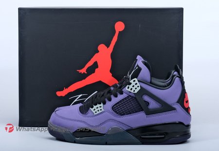 Travis Scott x Air Jordan 4 Black Purple size 36-47.5