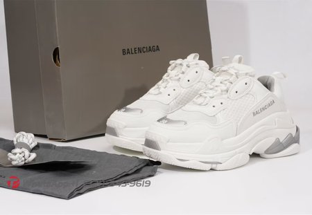 BALENCIAGA TRIPLE S WHITE GREY SP SIZE 35-46