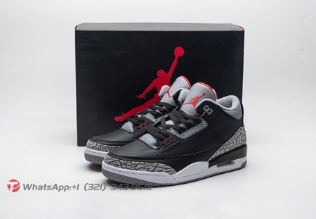 Air Jordan 3 Retro OG Black Cement (2023) Size 40- 47.5