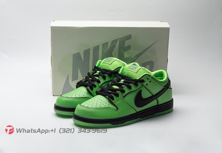 The Powerpuff Girls x Nike SB Dunk Low Buttercup Size 36-48