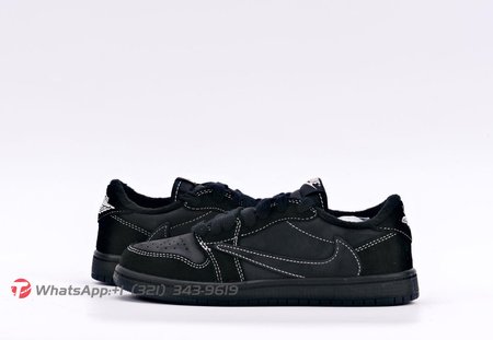 Travis Scott x Air Jordan 1 Low Black Phantom(child) Size 27.5-35