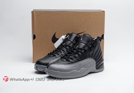 Air Jordan 12 Black Wolf Grey Size 40-47.5