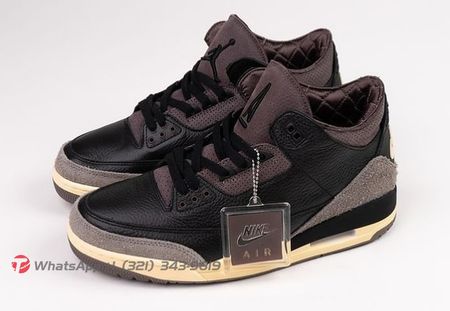 A Ma Maniere x Air Jordan 3 "Black" Size 36-47.5